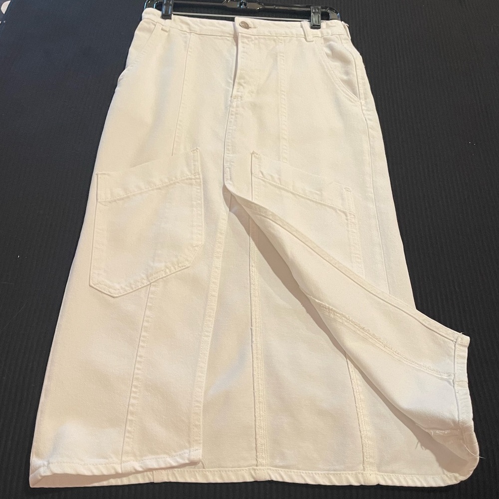 Zara white denim skirt size XS
